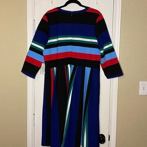 Multi colored Fit & Flare Dress